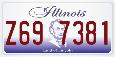 IL license plate Z697381