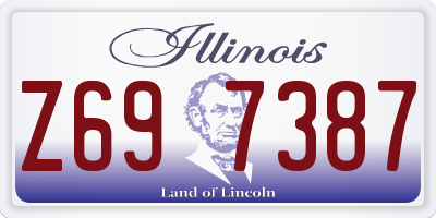 IL license plate Z697387