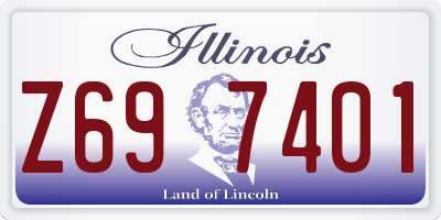IL license plate Z697401