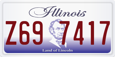 IL license plate Z697417