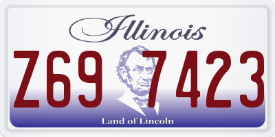 IL license plate Z697423