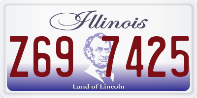 IL license plate Z697425