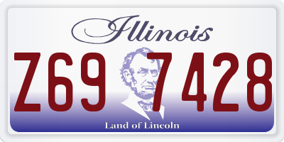 IL license plate Z697428