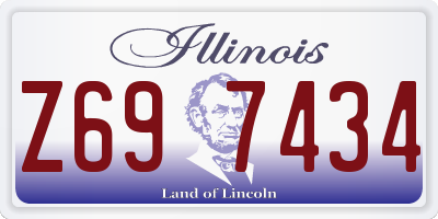 IL license plate Z697434