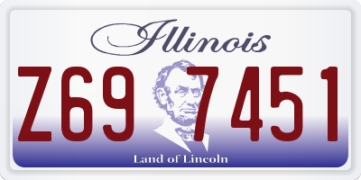 IL license plate Z697451