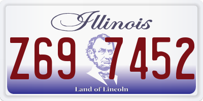 IL license plate Z697452