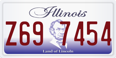 IL license plate Z697454