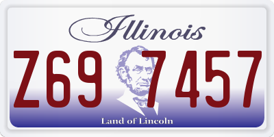 IL license plate Z697457