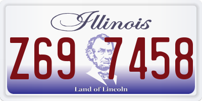 IL license plate Z697458