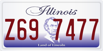 IL license plate Z697477