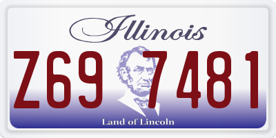 IL license plate Z697481
