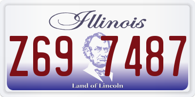 IL license plate Z697487
