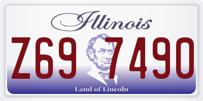 IL license plate Z697490