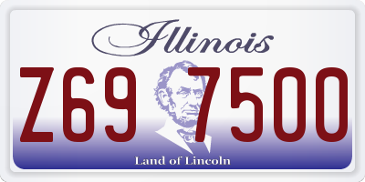 IL license plate Z697500