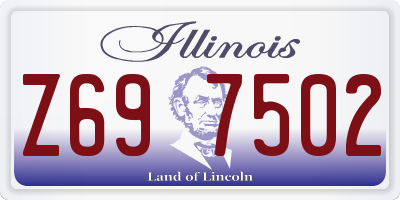 IL license plate Z697502