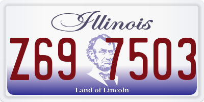 IL license plate Z697503