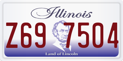 IL license plate Z697504
