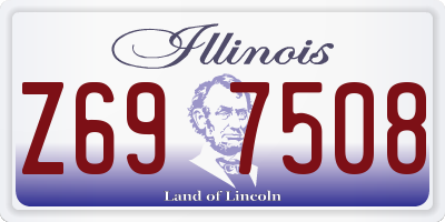 IL license plate Z697508