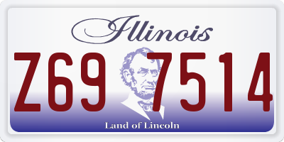 IL license plate Z697514