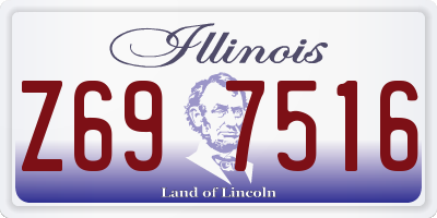 IL license plate Z697516