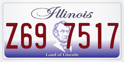 IL license plate Z697517