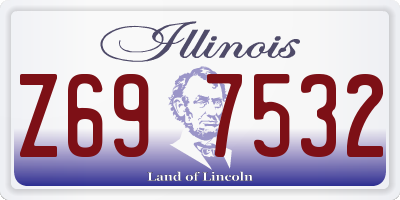 IL license plate Z697532