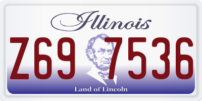 IL license plate Z697536