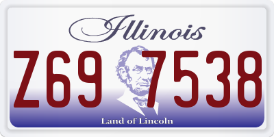 IL license plate Z697538
