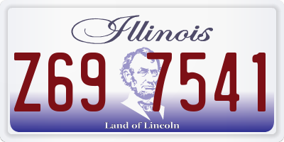 IL license plate Z697541