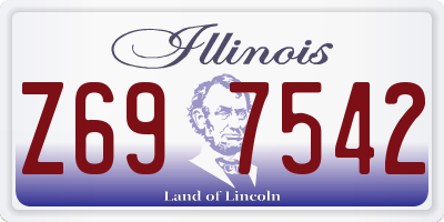 IL license plate Z697542