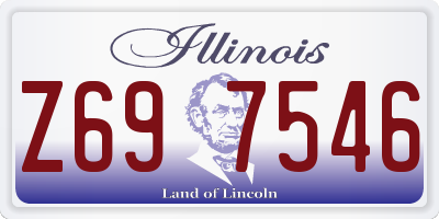 IL license plate Z697546