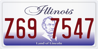 IL license plate Z697547