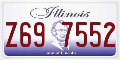 IL license plate Z697552