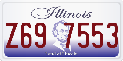 IL license plate Z697553