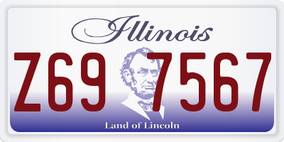IL license plate Z697567