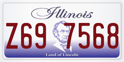 IL license plate Z697568