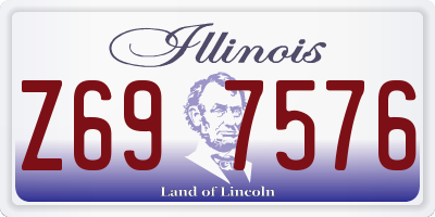 IL license plate Z697576