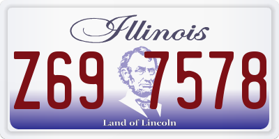 IL license plate Z697578