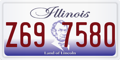 IL license plate Z697580