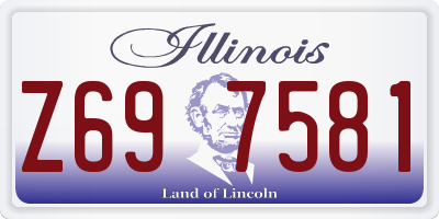 IL license plate Z697581