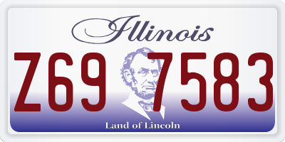 IL license plate Z697583