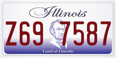 IL license plate Z697587