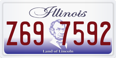 IL license plate Z697592