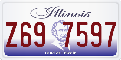 IL license plate Z697597