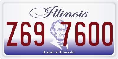 IL license plate Z697600