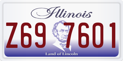 IL license plate Z697601