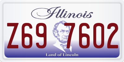 IL license plate Z697602
