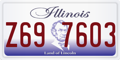 IL license plate Z697603
