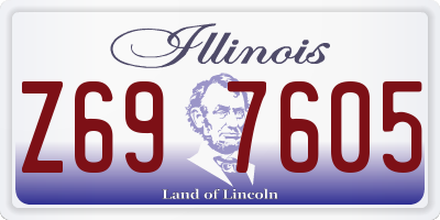IL license plate Z697605