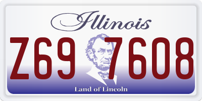 IL license plate Z697608